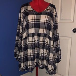 Lane Bryant Plaid Top